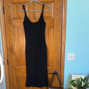 Forever 21 Black Knit Midi Swim Coverup